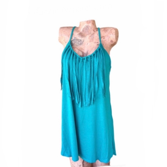 Op. Hot Teal Fringe - Picture 1 of 7